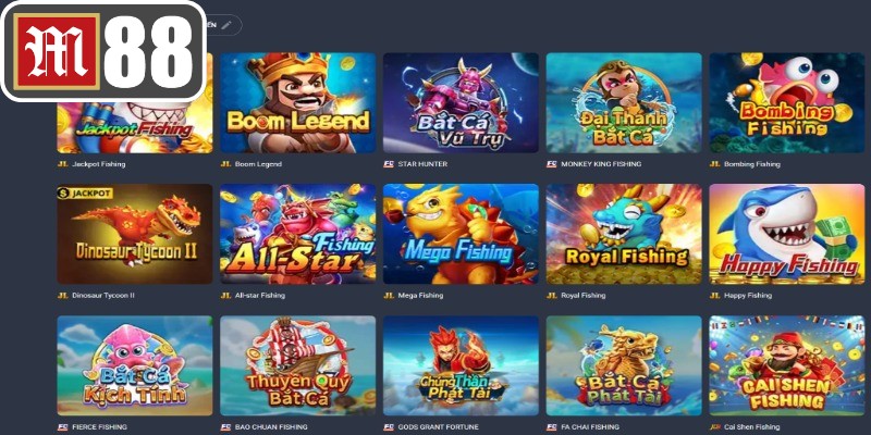 Khám phá sảnh game bắn cá M88