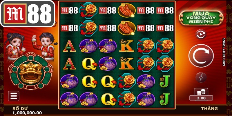 M88 Lucky Twins mang giao diện không khí lễ hội