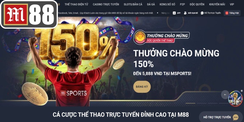 Cá cược thể thao là sản phẩm có lượng truy cập đông nhất tại nhà cái