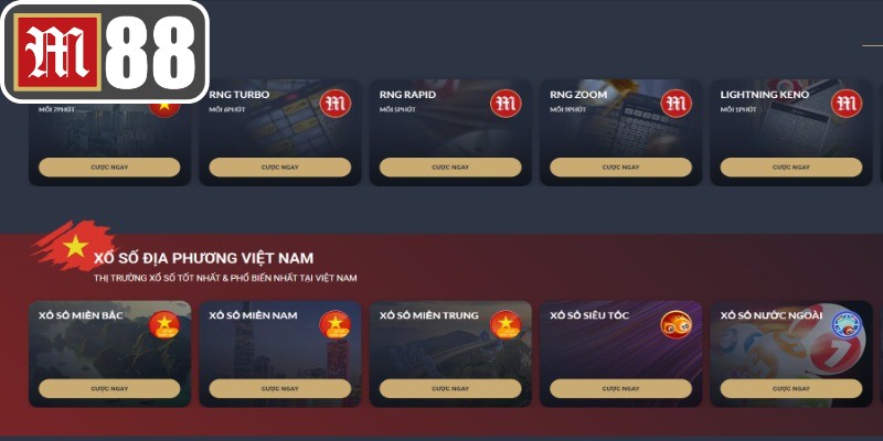 Xổ số và lô đề trong Trò chơi M88 mang đến trải nghiệm đơn giản nhưng hấp dẫn